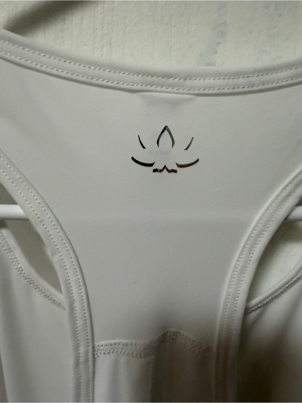 Beyond Yoga White Racerback Performance Tank - Picture 4 of 5